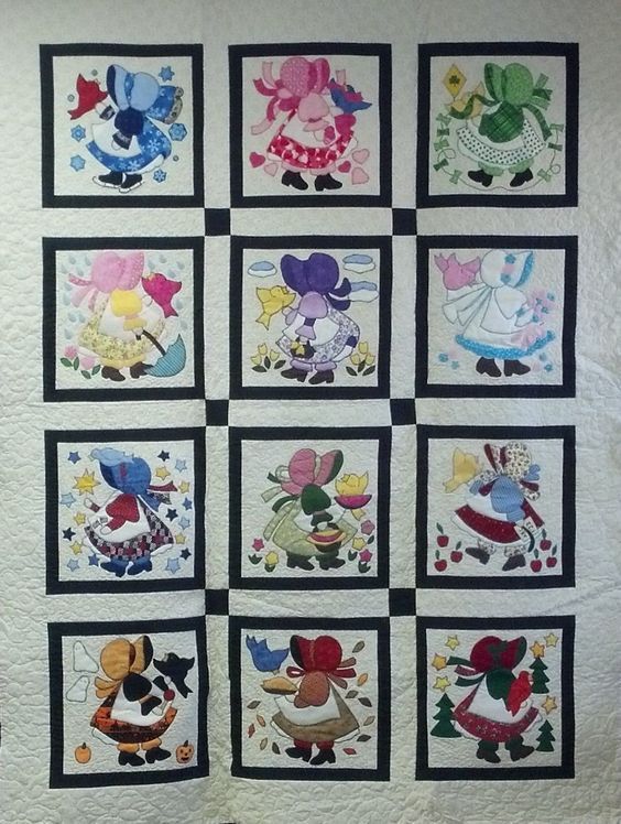 Sunbonnet Sue CLA0910660Q Quilt Blanket