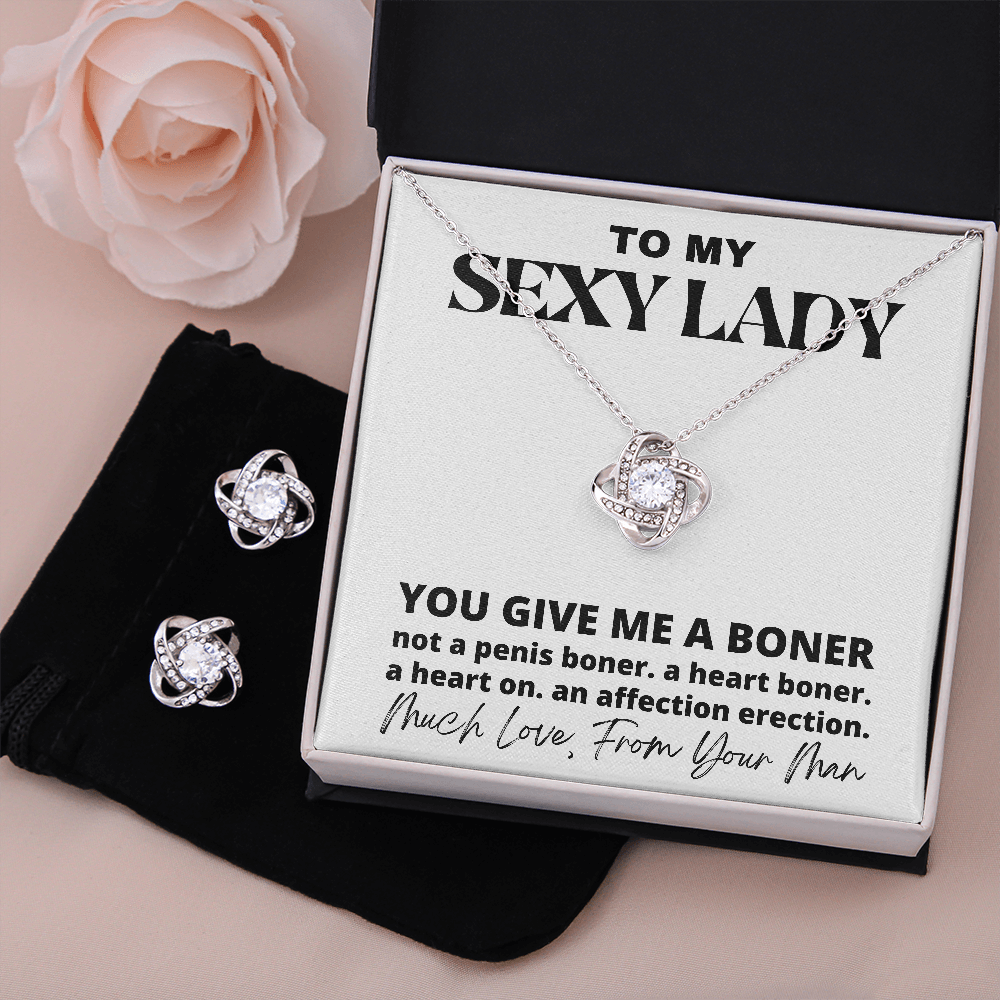 (Almost Gone) You Give Me A Boner Necklace  Funny Gifts For My Sexy Lady