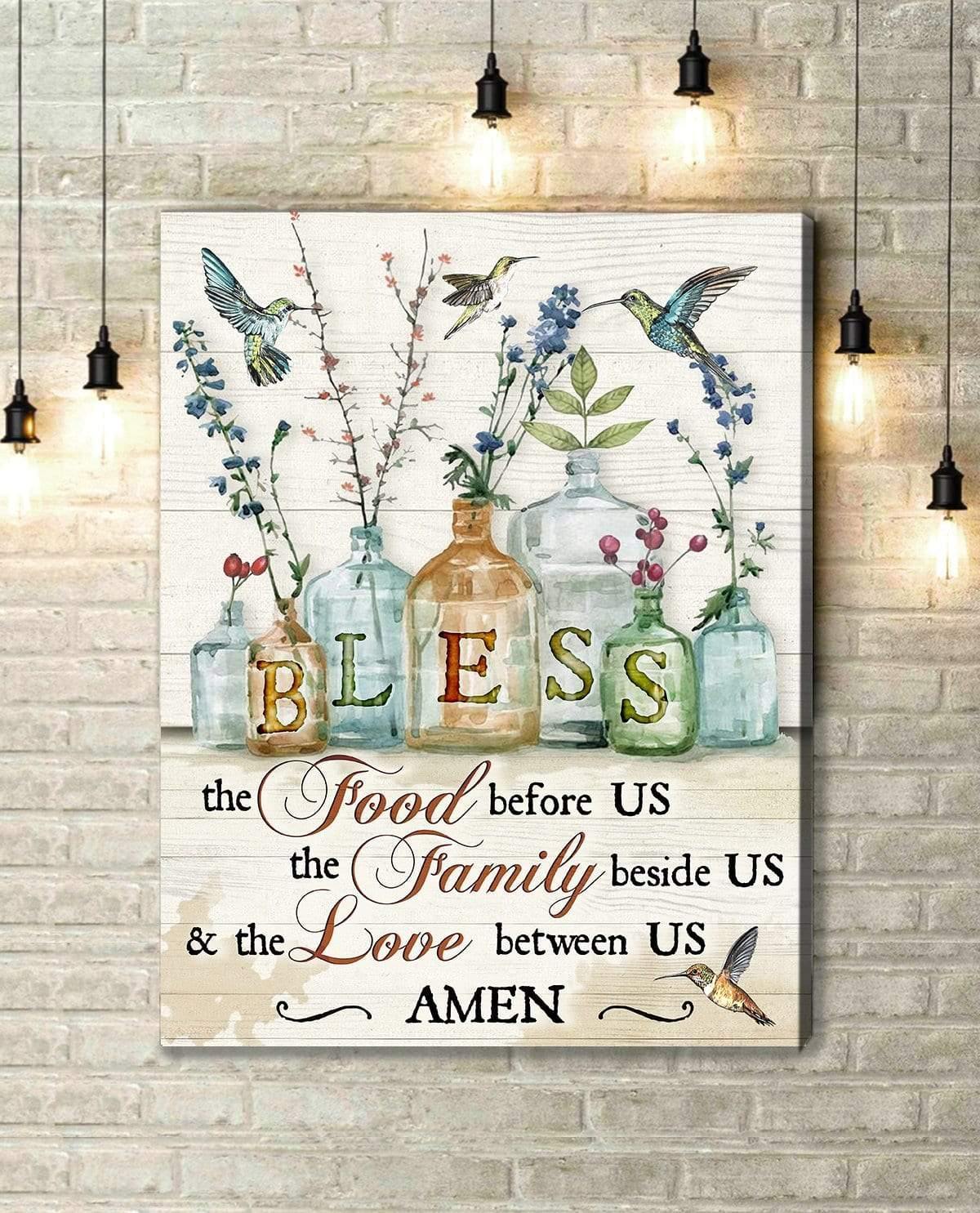 Bless The Food Before Us – Gift For Home Decor, Best Gift Idea, Gift For Family – Canvas Prints, Matte Canvas