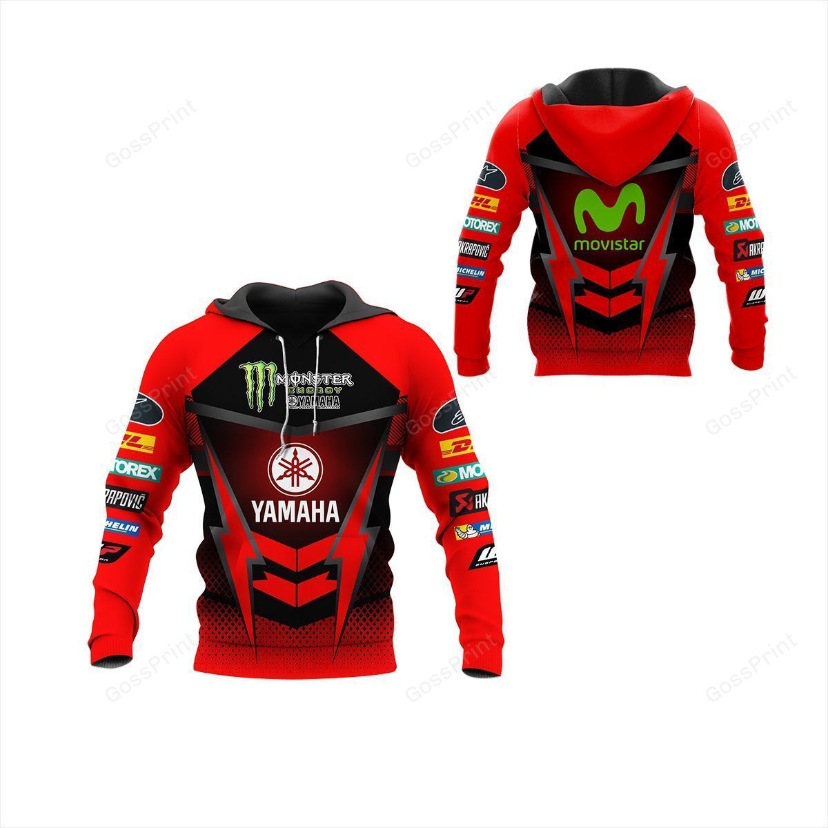 3D All Over Printed Yamaha Racing Shirts Ver 3