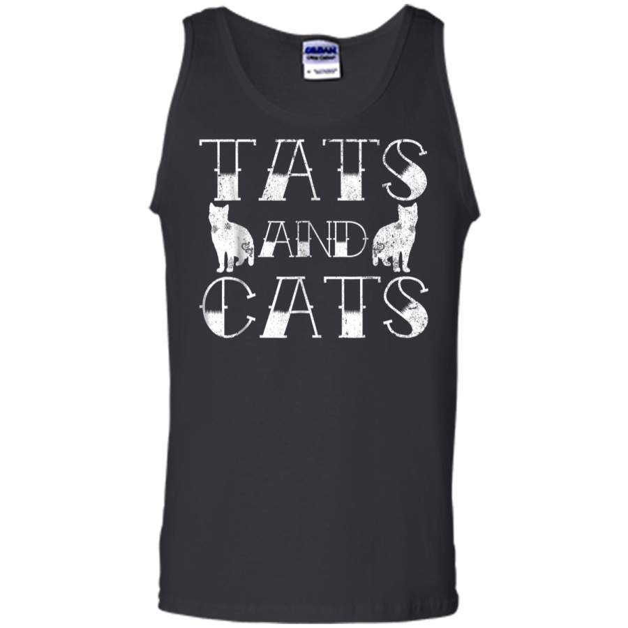 Tats And Cats  Kitten & Tattoo Lover Gift Tank Top