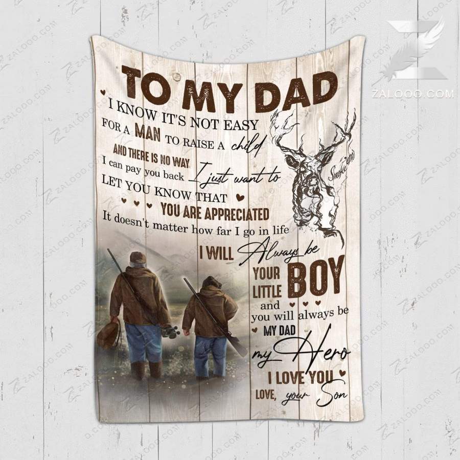 Zalooo My Hero Son To Dad Deer Blanket Hunting To My Dad