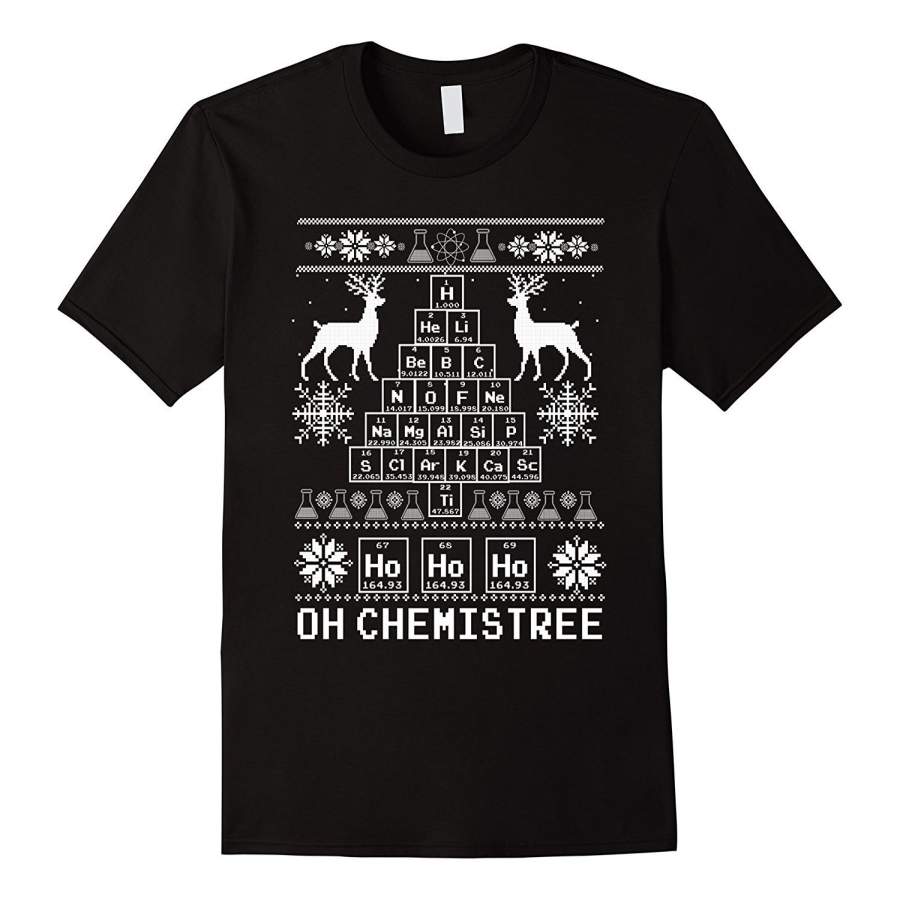 Chemist Tree Shirt, Oh Chemistry Tree Ugly Christmas Sweater Men Fashion Cotton T-Shirt