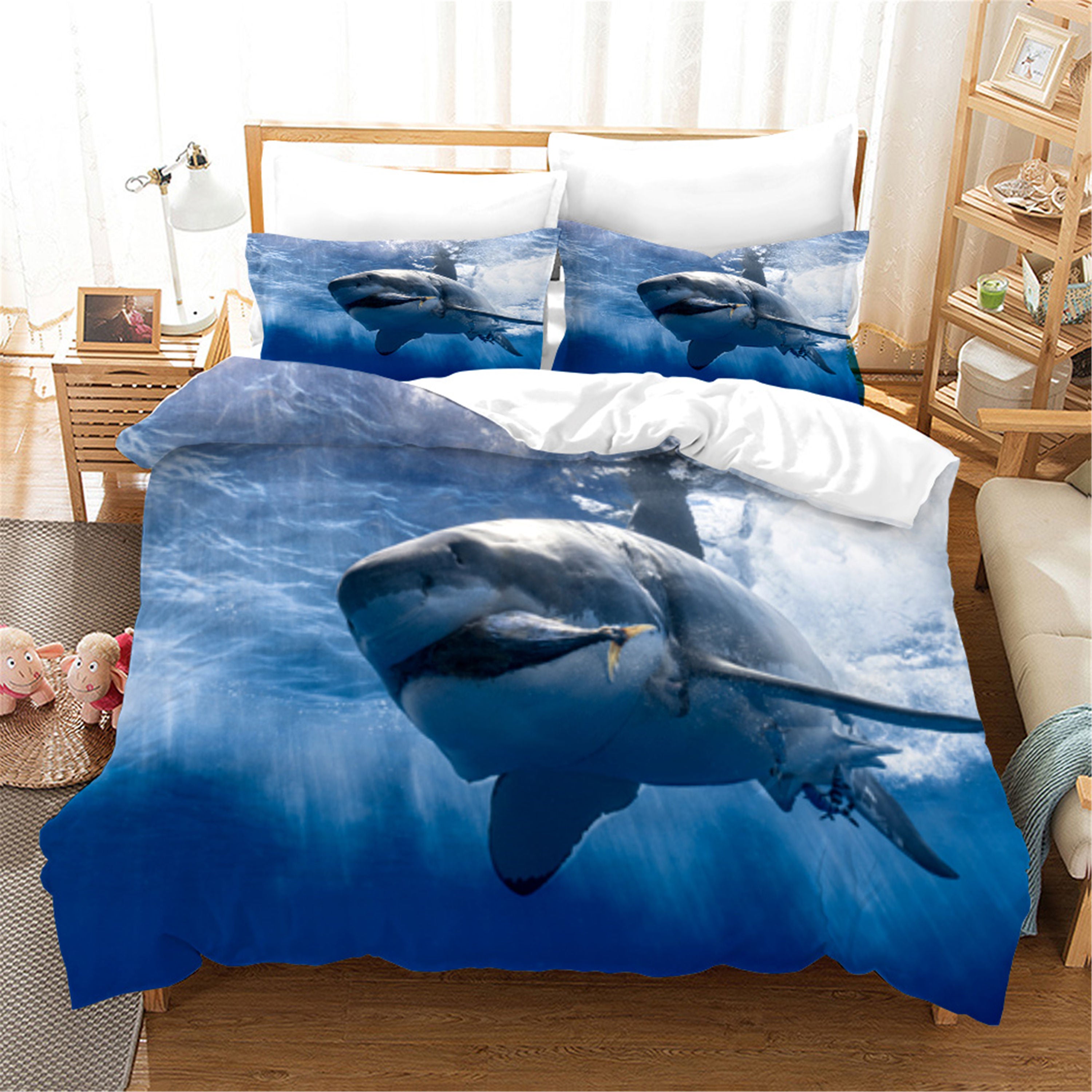 3D Sea Animal Whale Quilt Cover Set Bedding Set Duvet Cover Pillowcases 43