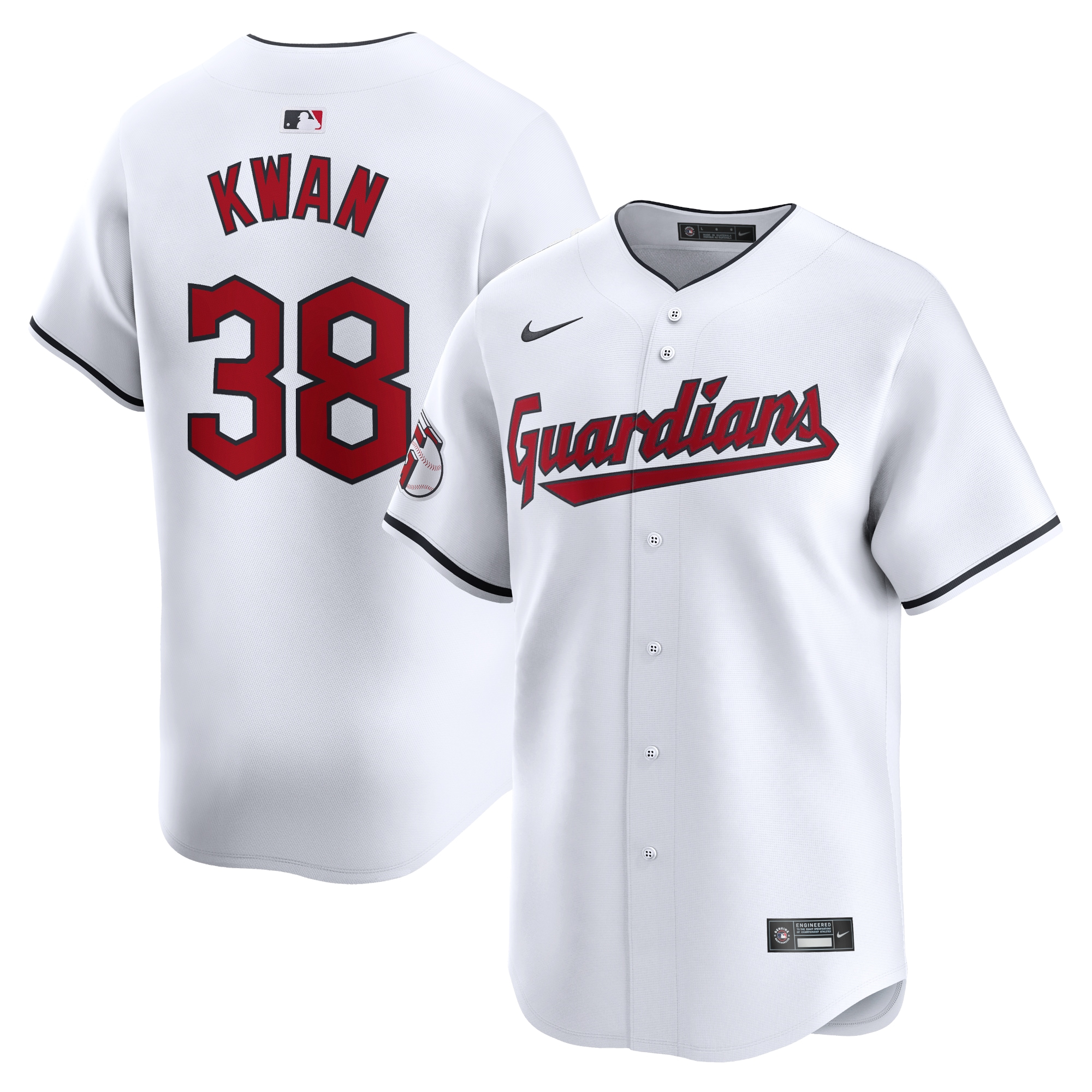 Steven Kwan Cleveland Guardians Home Limited Player Jersey – White