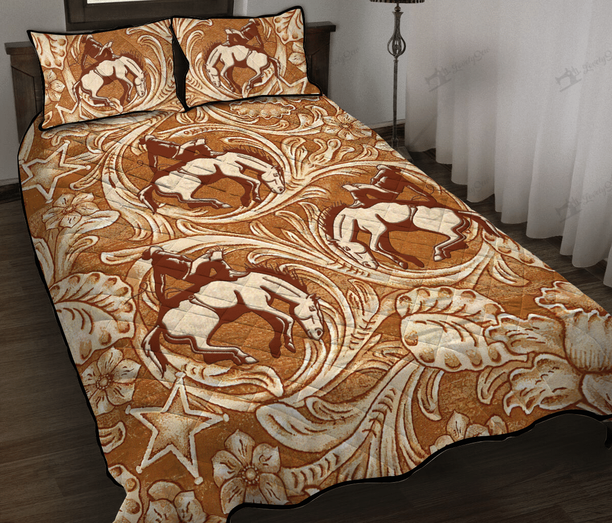 Bareback bronc Quilt Bed Set & Quilt Blanket BIE21020703-BIQ21020703