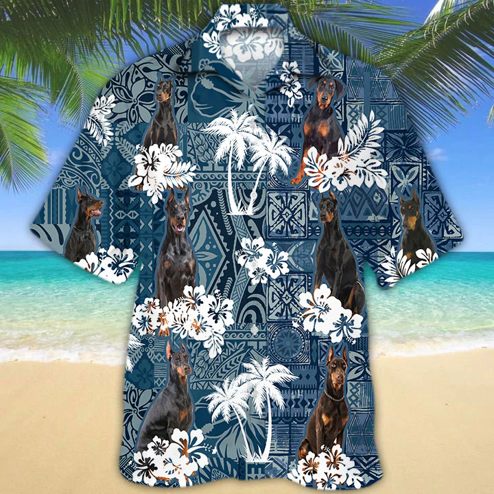 Doberman Pinscher Hawaii Dog Summer Aloha Hawaii Shirt For Women Ha53409