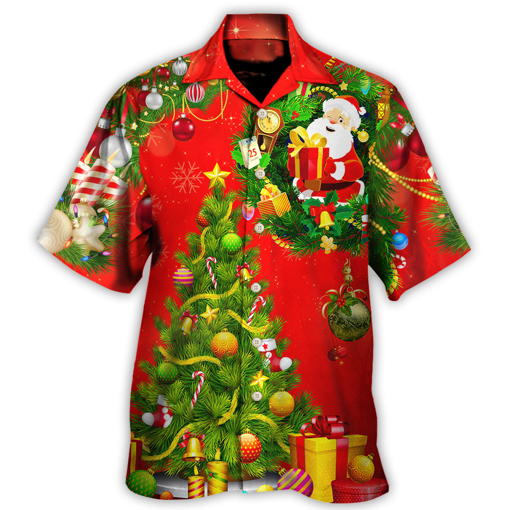 Christmas Tree Red Style Hawaii Shirt Ha106269