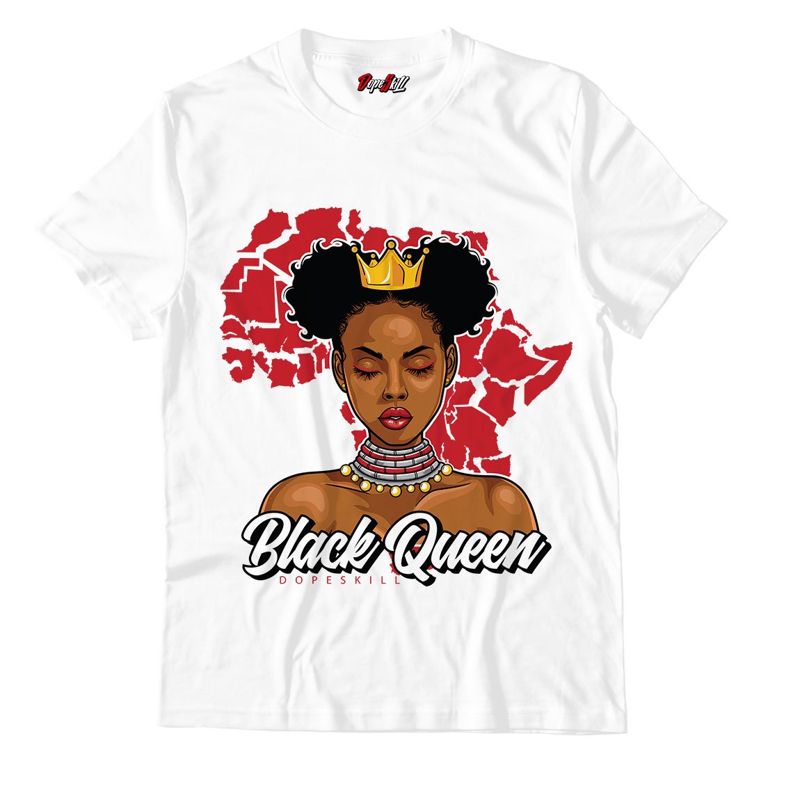 Black Queen Unisex Tshirt Match Aj4 Retro Fire Red