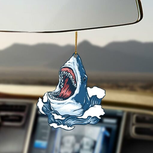 Shark Love Life Gift For Shark Lover Car Hanging Ornament