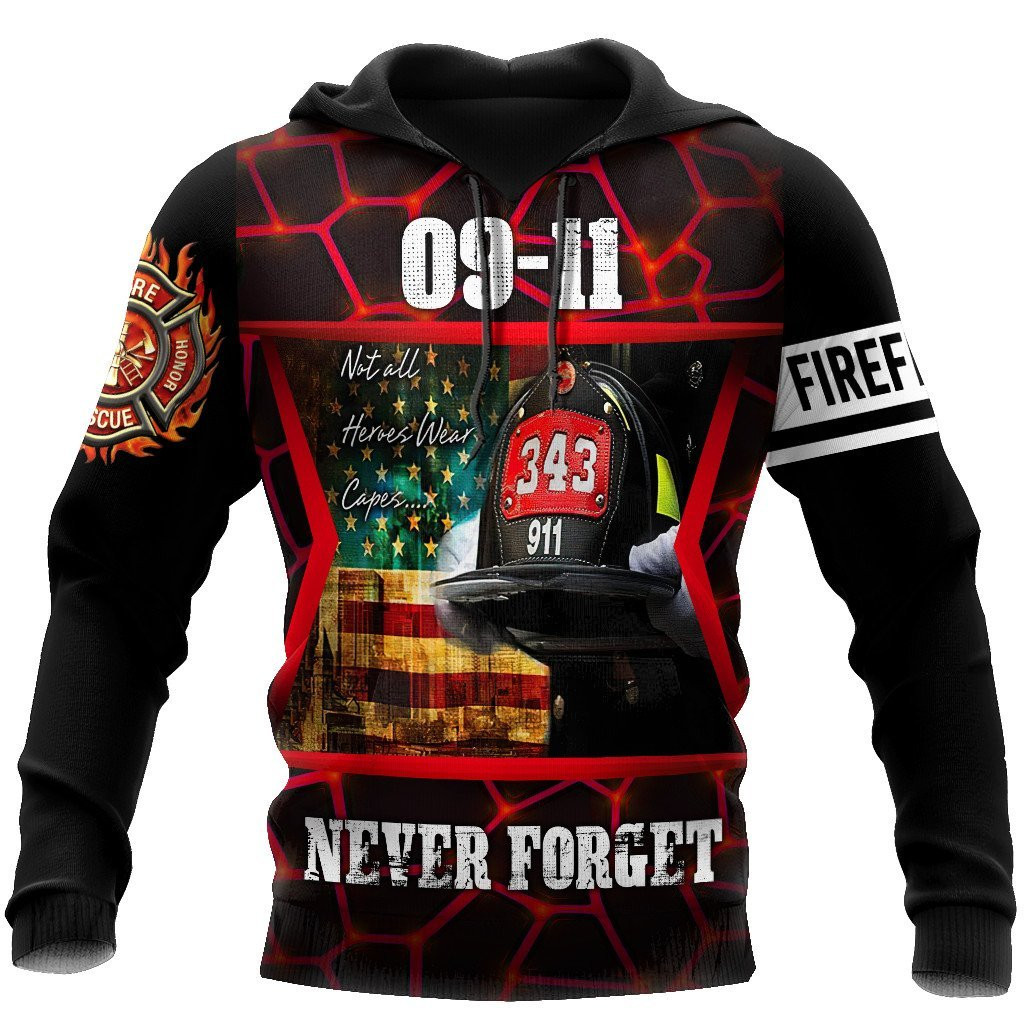 Firefighter 3D All Over Printed Shirt & Short For Men And Women Pl