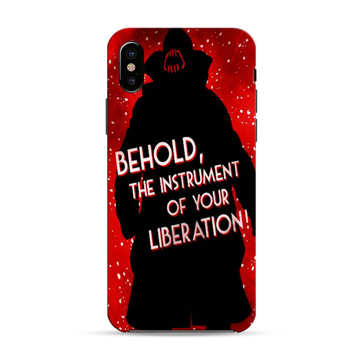 Bane Quote Batman Villain iPhone X 3D Case