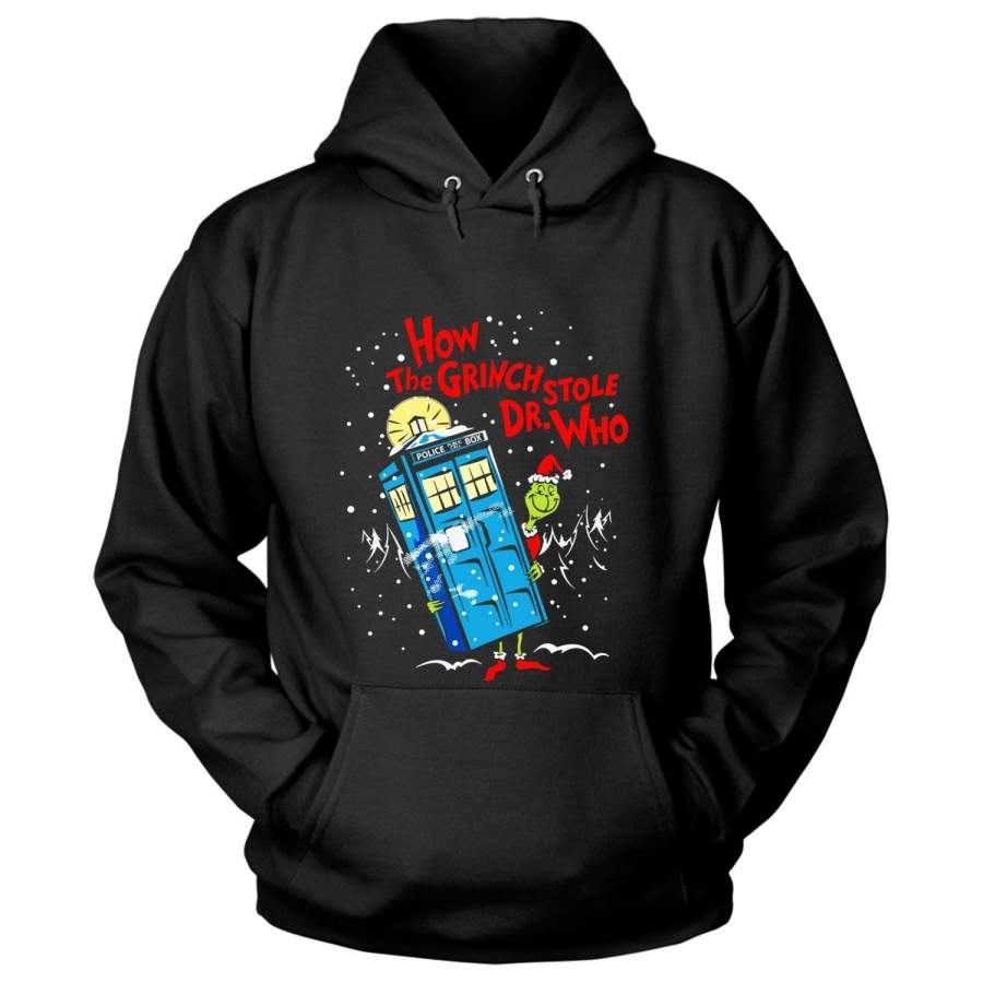 Merry Christmas T Shirt, How The Grinch Stole Dr. Who T Shirt – Hoodie