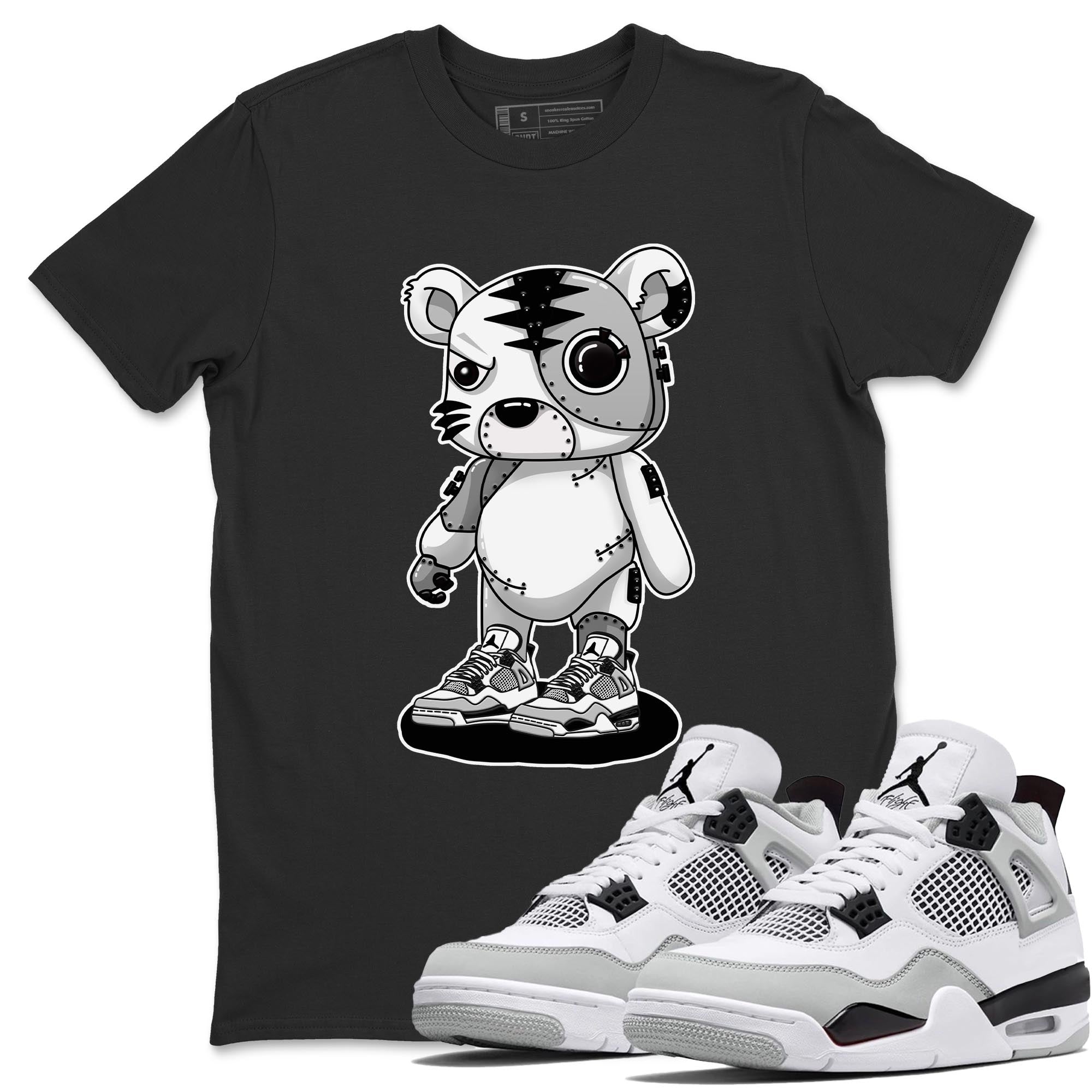 Cyborg Tiger T-Shirt – Air Jordan 4 Military Black