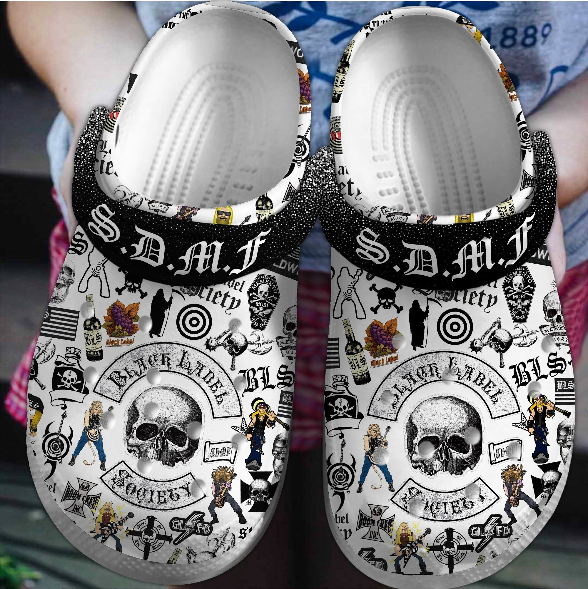 Black Label Society Music Crocs Crocband Clogs Shoes Comfortable For Men Women and Kids