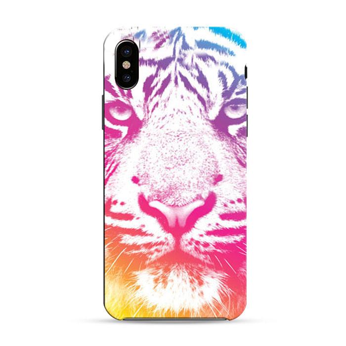 Colorful Indie Tiger Iphone X 3D Case | Black