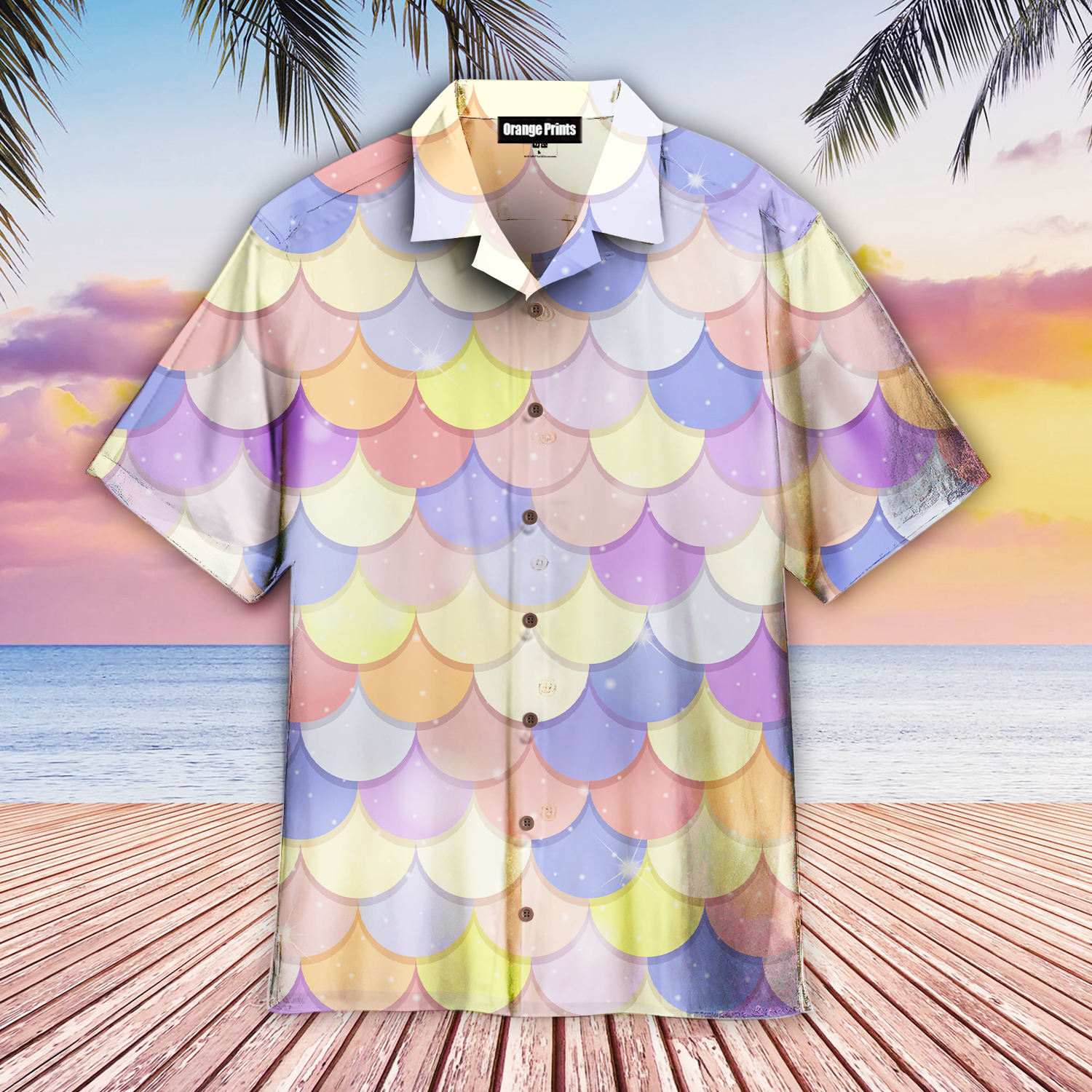 Pastel Mermaid Scales Aloha Hawaii Shirts For Men And Women Ha34046