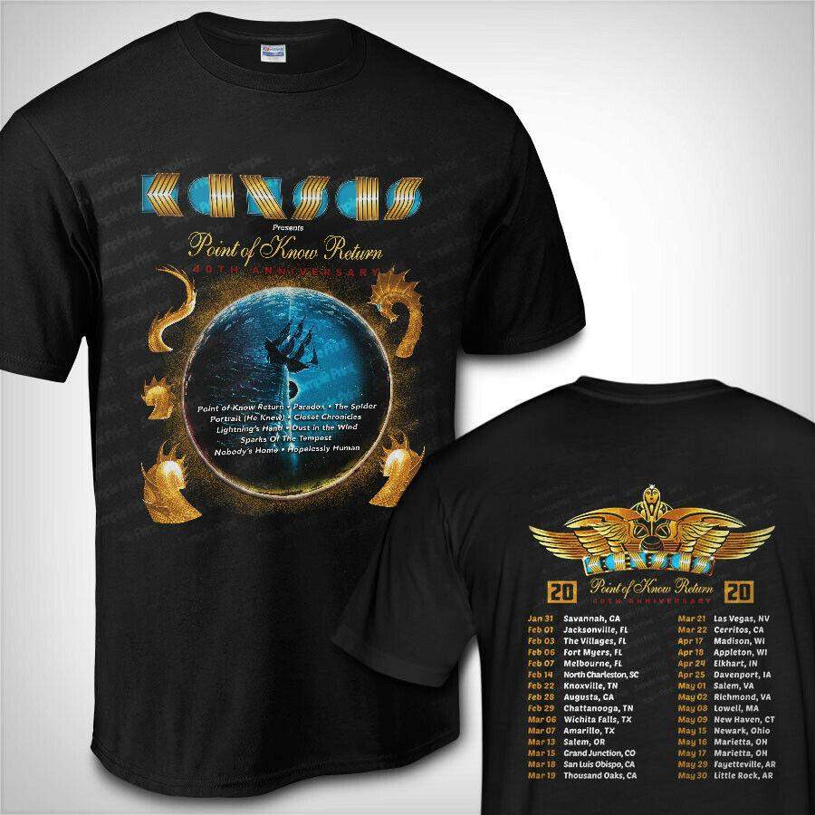 Kansas Band Point of Know Return Tour 2020 T-Shirt