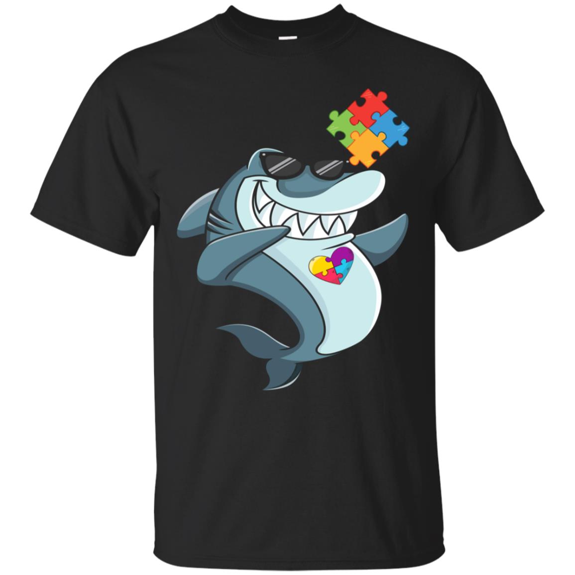 Shark Puzzle Piece T Shirt Autism Awareness Boys Kids