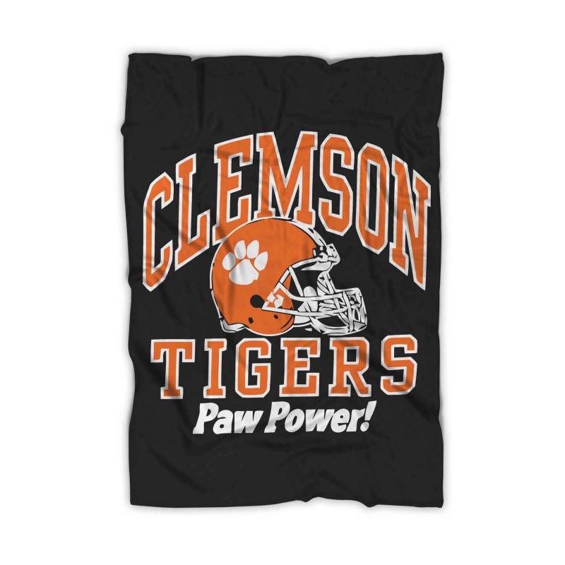 Clemson Tigers Paw Power Blanket