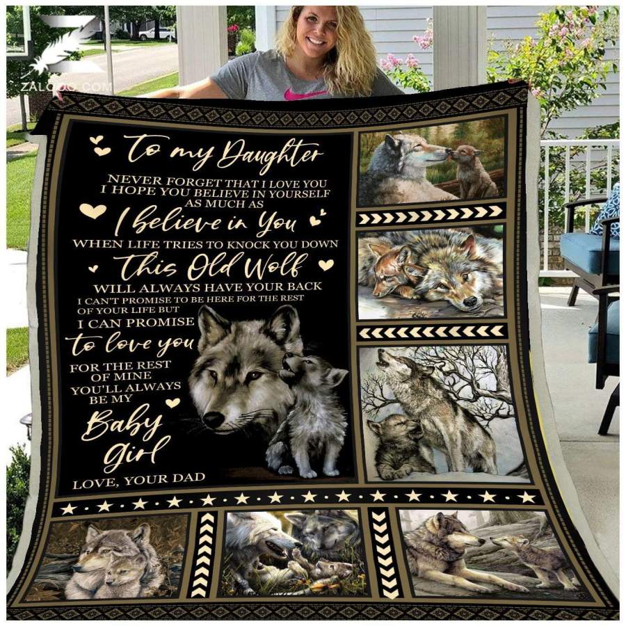 Wolf Blanket Gift For     Son Always Believe In Yourself