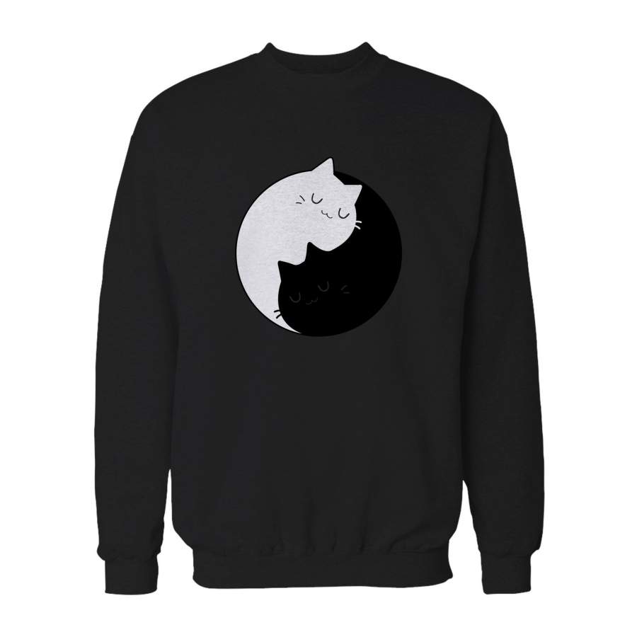 Yin Yang Cats Kittens Sweatshirt