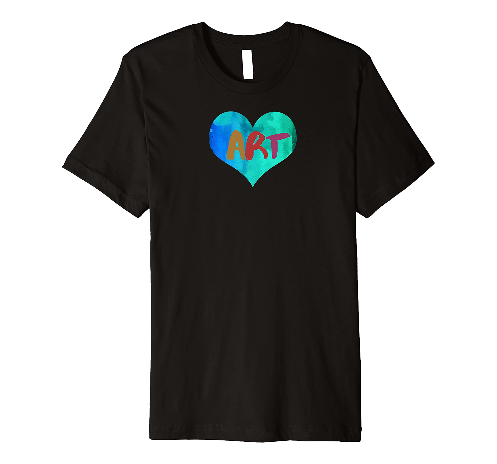 Artist Shirt Art Teacher Gift For Art Lovers Colorful Heart Premium T-Shirt