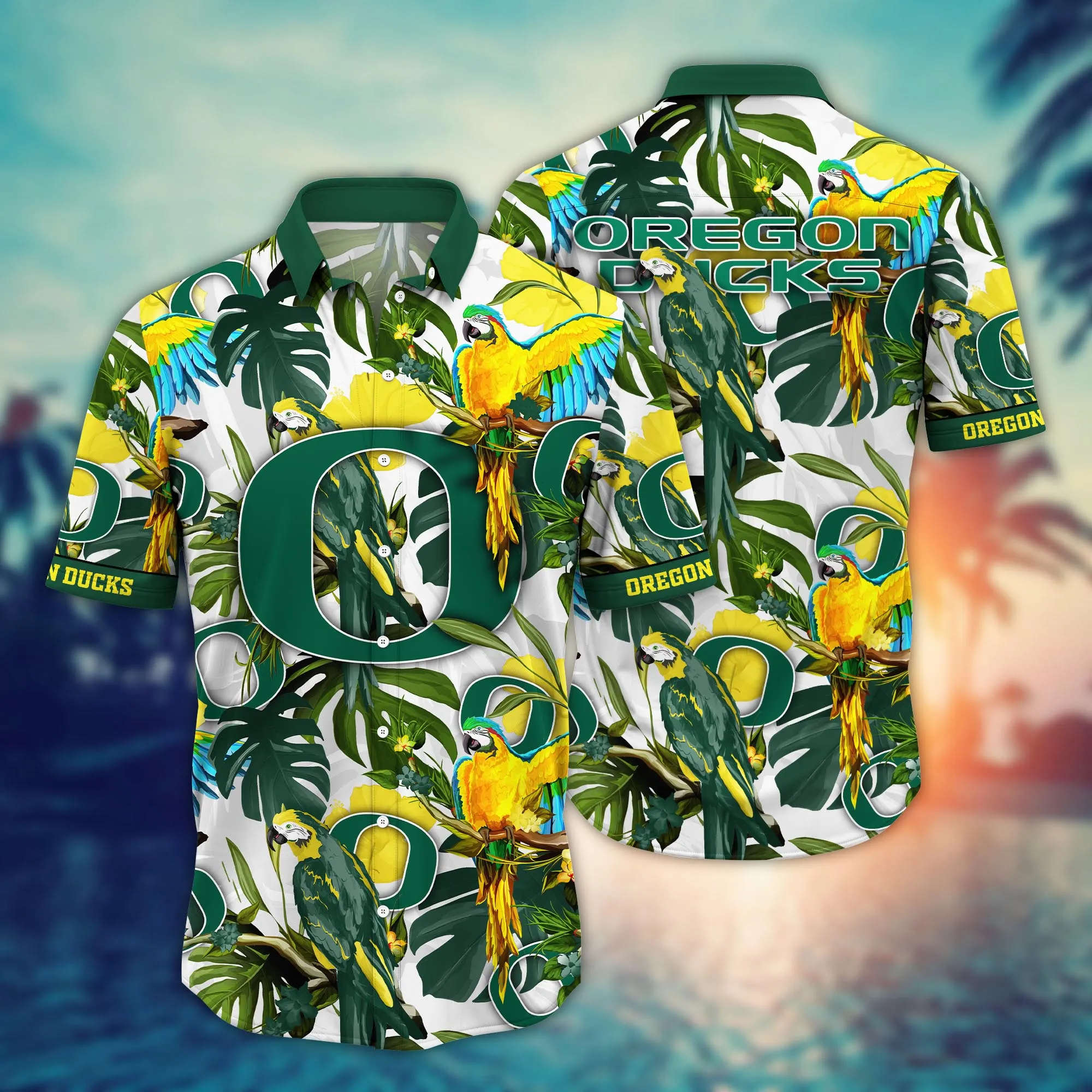 Oregon Ducks NCAA Hawaiian Shirt Tropicaltime The Beautiful Game Shirts