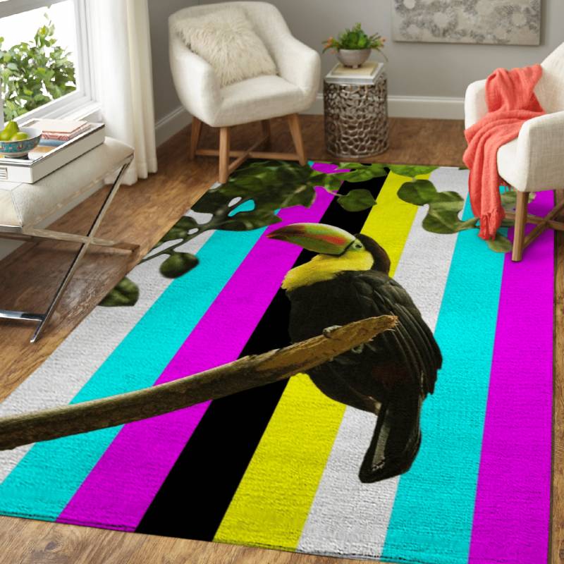 Toucan TV – Pop Animals Area Rug Carpet