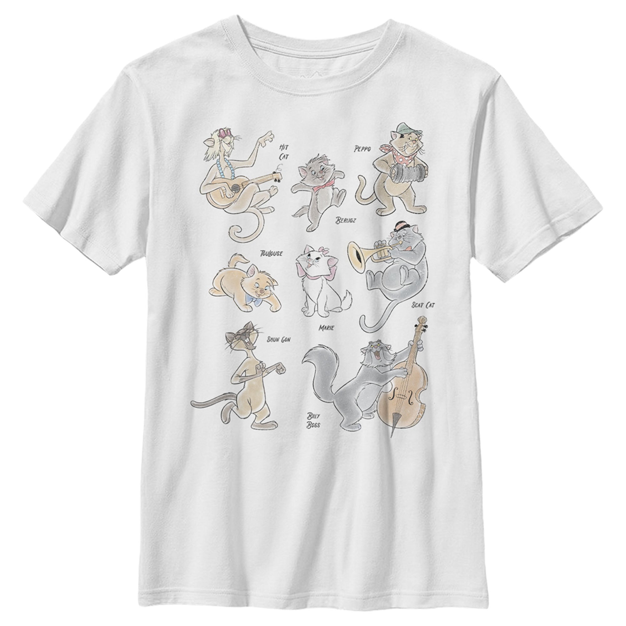 Boy’S Aristocats The Whole Cat Crew T-Shirt