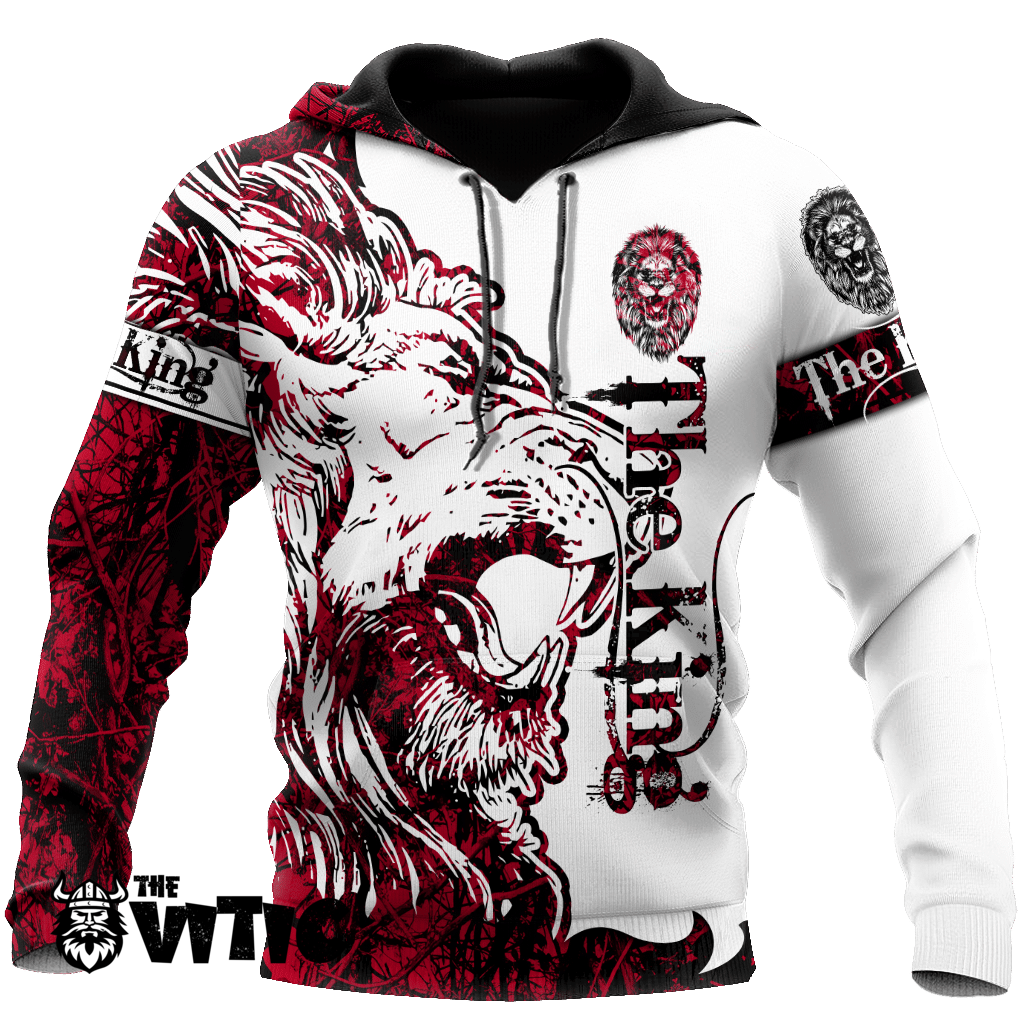 Thevitic™ The Red Alpha King Lion Hoodie HD05304