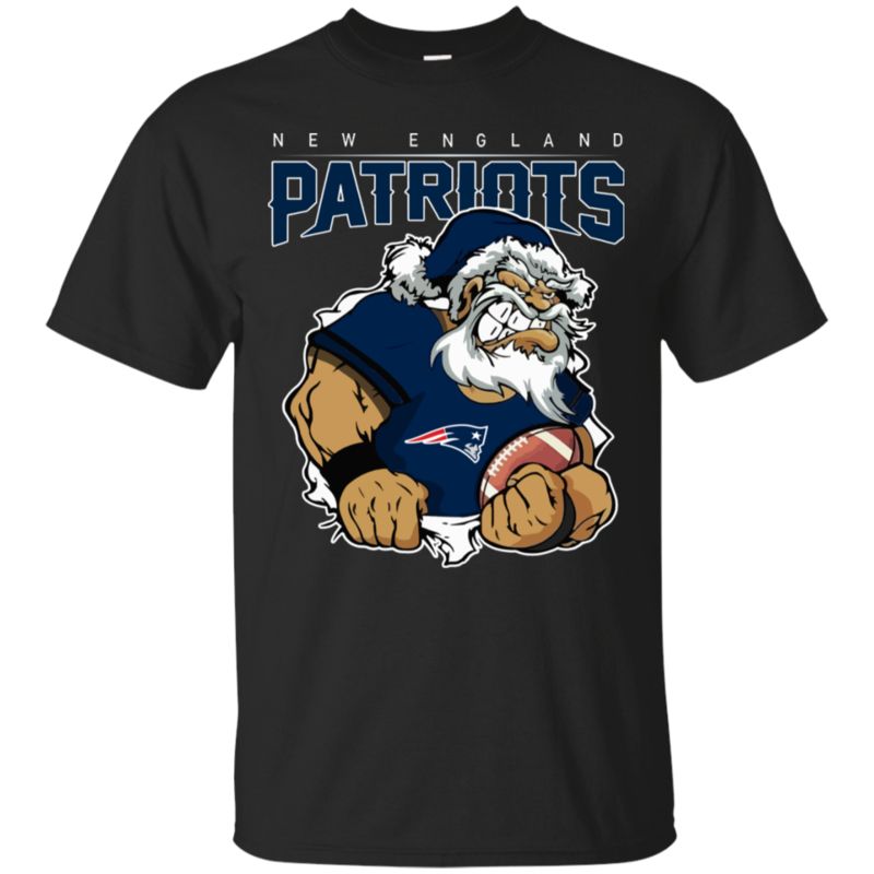 Grumpy Santa Claus New England Patriots Football Team T Shirt