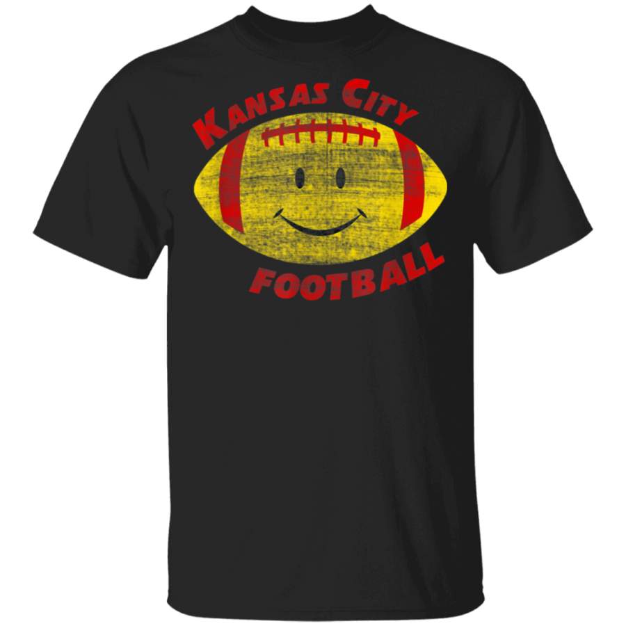 Vintage Football Retro Kansas City Funny Smile TShirt