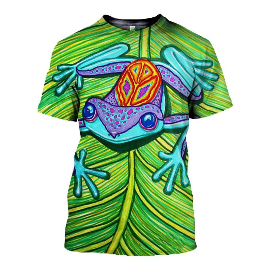 3D All Over Printed Frog T Shirt Hoodie 7120198