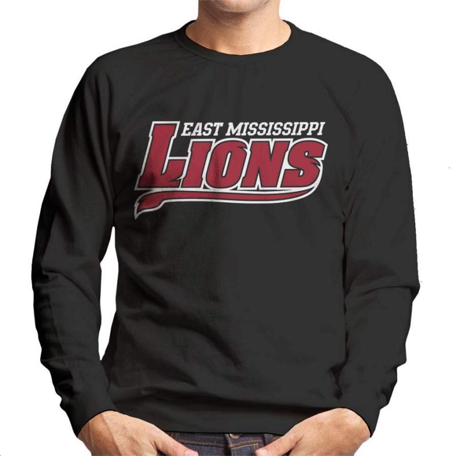 East Mississippi Community College Lions Tail Logo Men’s Sweatshirt