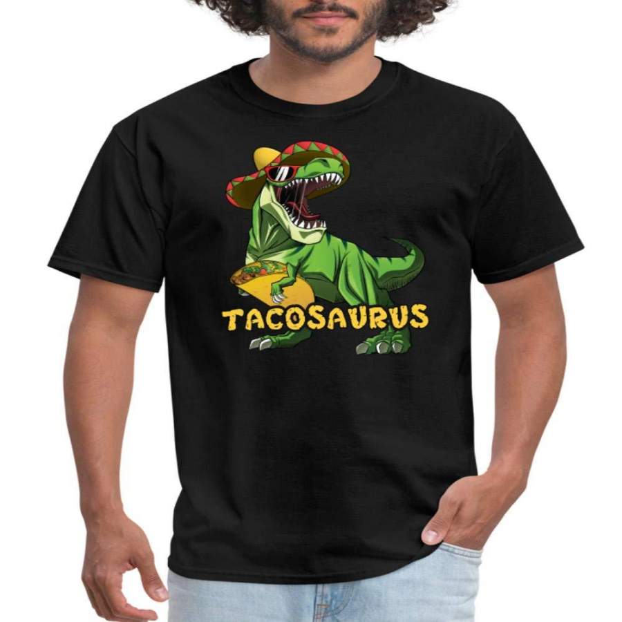 Tacosaurus T-Rex Dinosaur Men’s T-Shirt