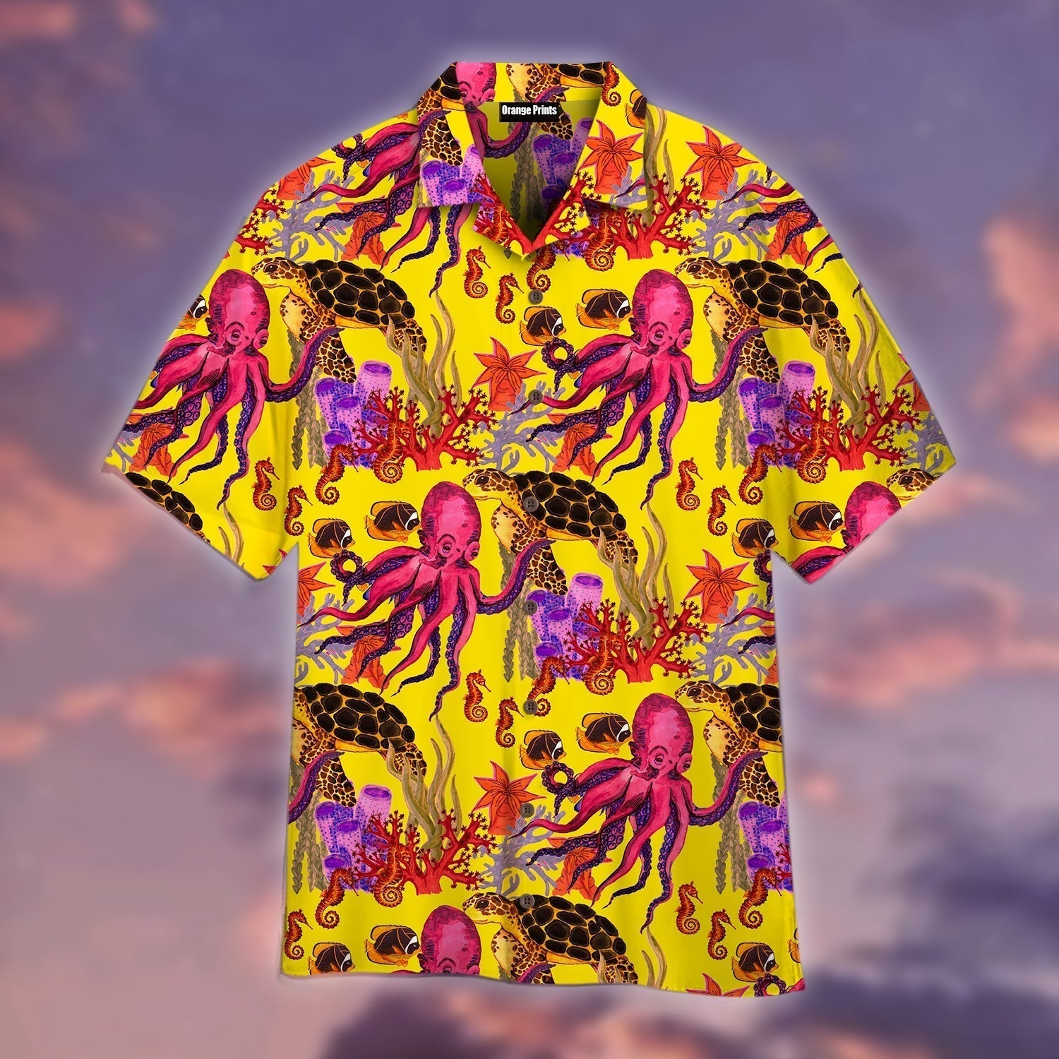 Turtle Fish Seahorses Underwater Aloha Hawaii Shirts For Men Women Ha41590