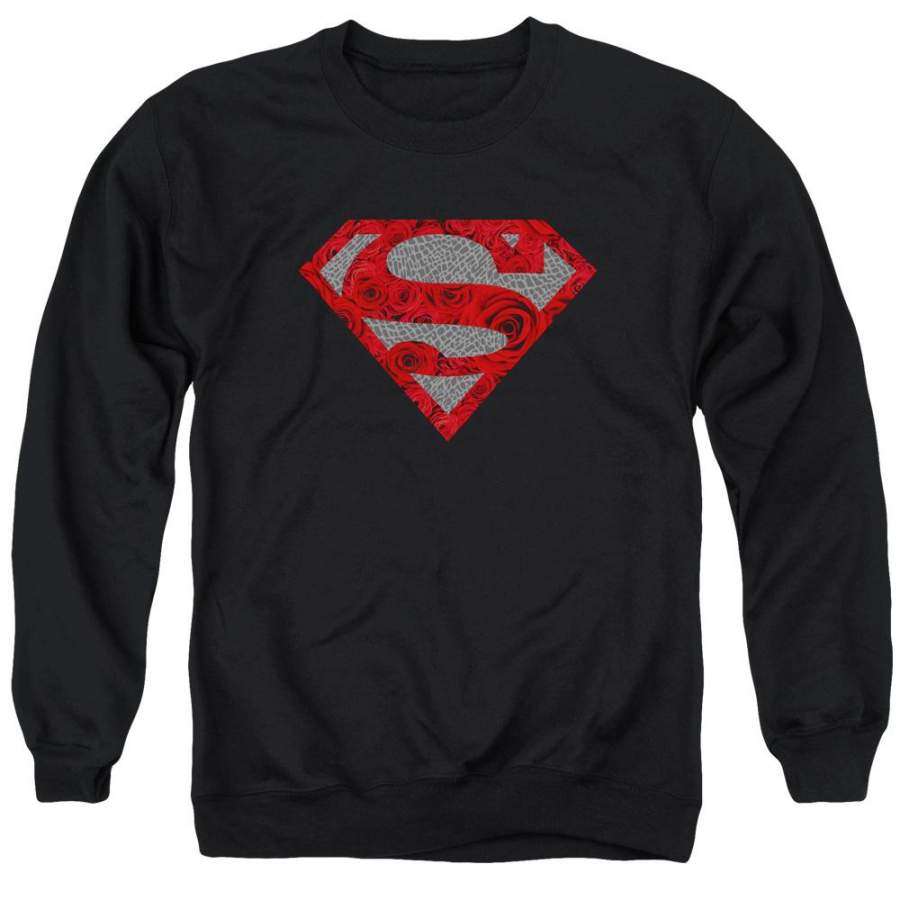 Superman – Elephant Rose Shield Adult Crewneck Sweatshirt