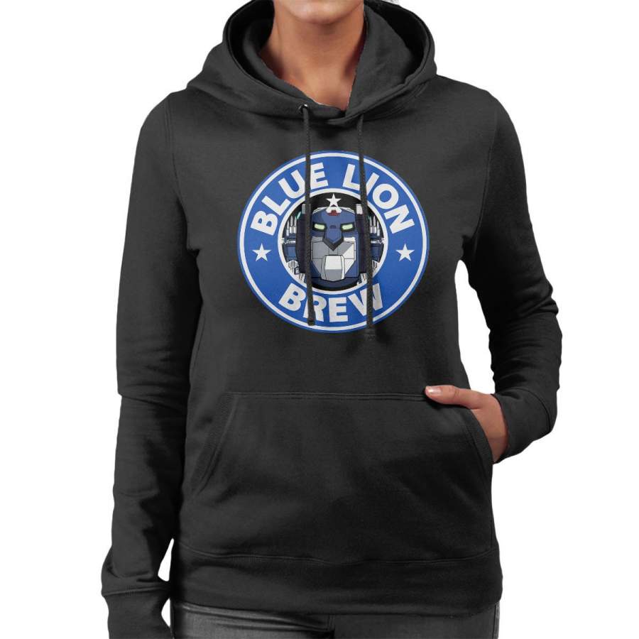 Voltron Blue Lion Brew Coffee Women’s Hooded Sweatshirt