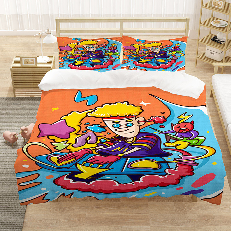 Cartoon And Characters Patterned Home Bedding Set Down Quilt Cover Pillowcase 3D Home Decoration Bedding Duvet Covers