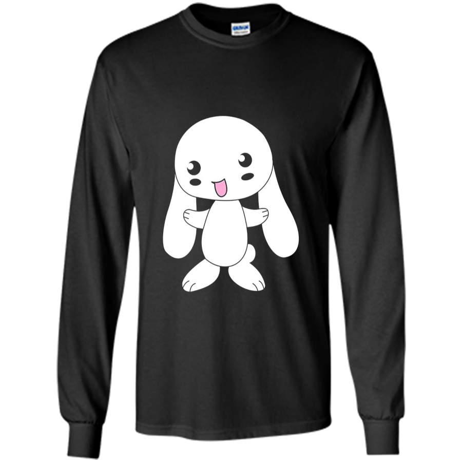 Cute Japanese Anime Style White Rabbit T-shirt