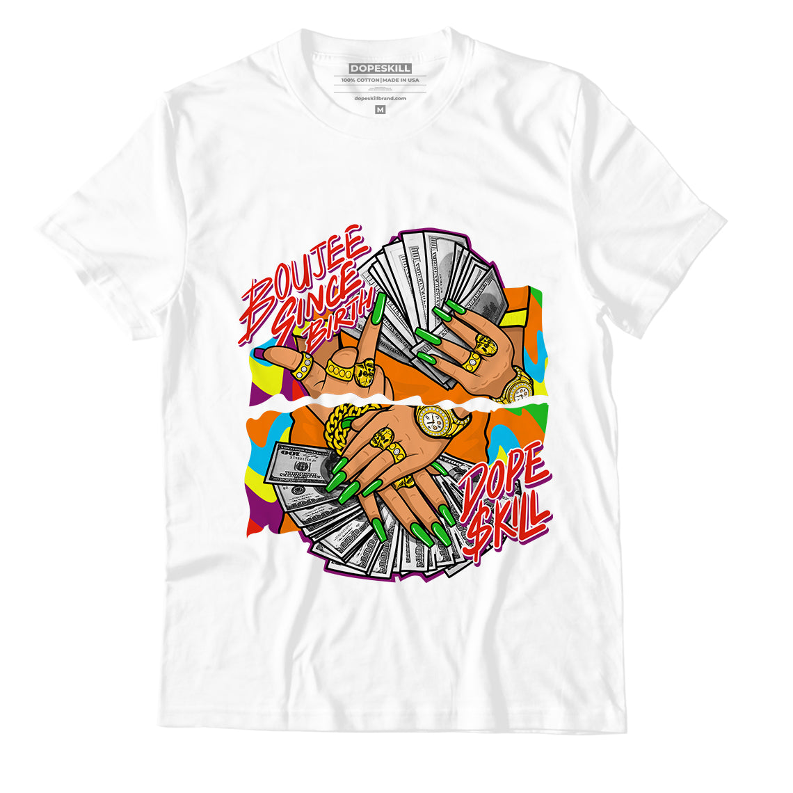 Boujee Since Birth Unisex T-Shirt Match Reebok Kamikaze Ii Candy Land