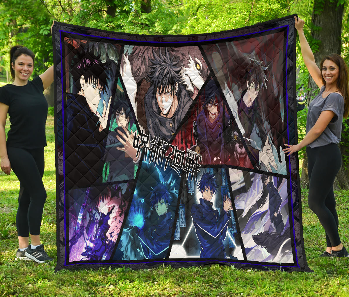 Fushiguro Megumi Jujutsu Kaisen Premium Quilt Blanket Anime Home Decor Custom For Fans Na052303