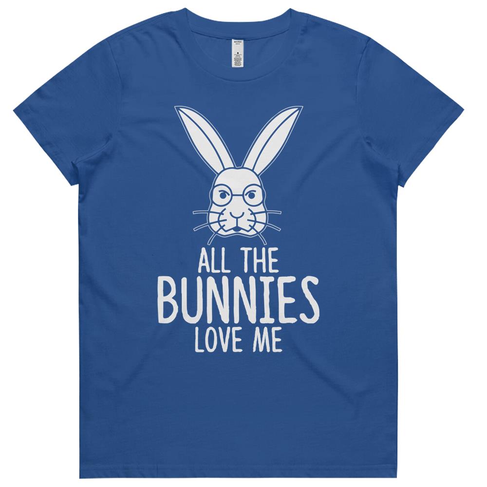 All The Bunnies Love Me – Cute Bunny Funny Easter Womens Tshirts