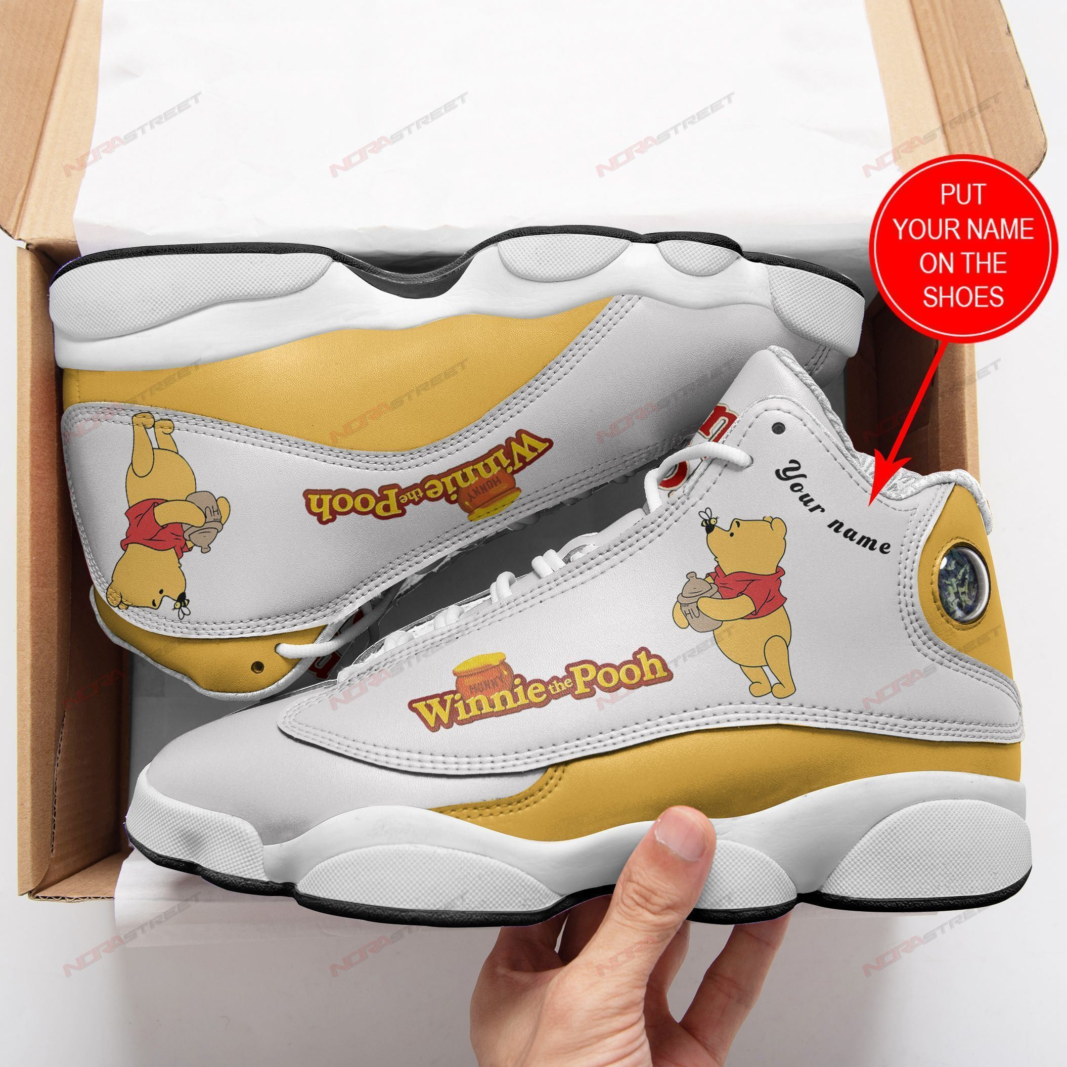 Winnie The Pooh Personalized Air Jd13 Shoes