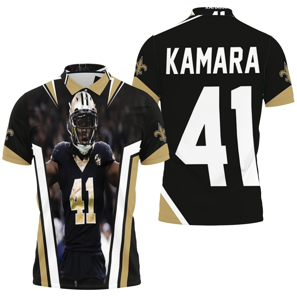 New Orleans Saints Alvin Kamara 41 Legendary Polo Shirt