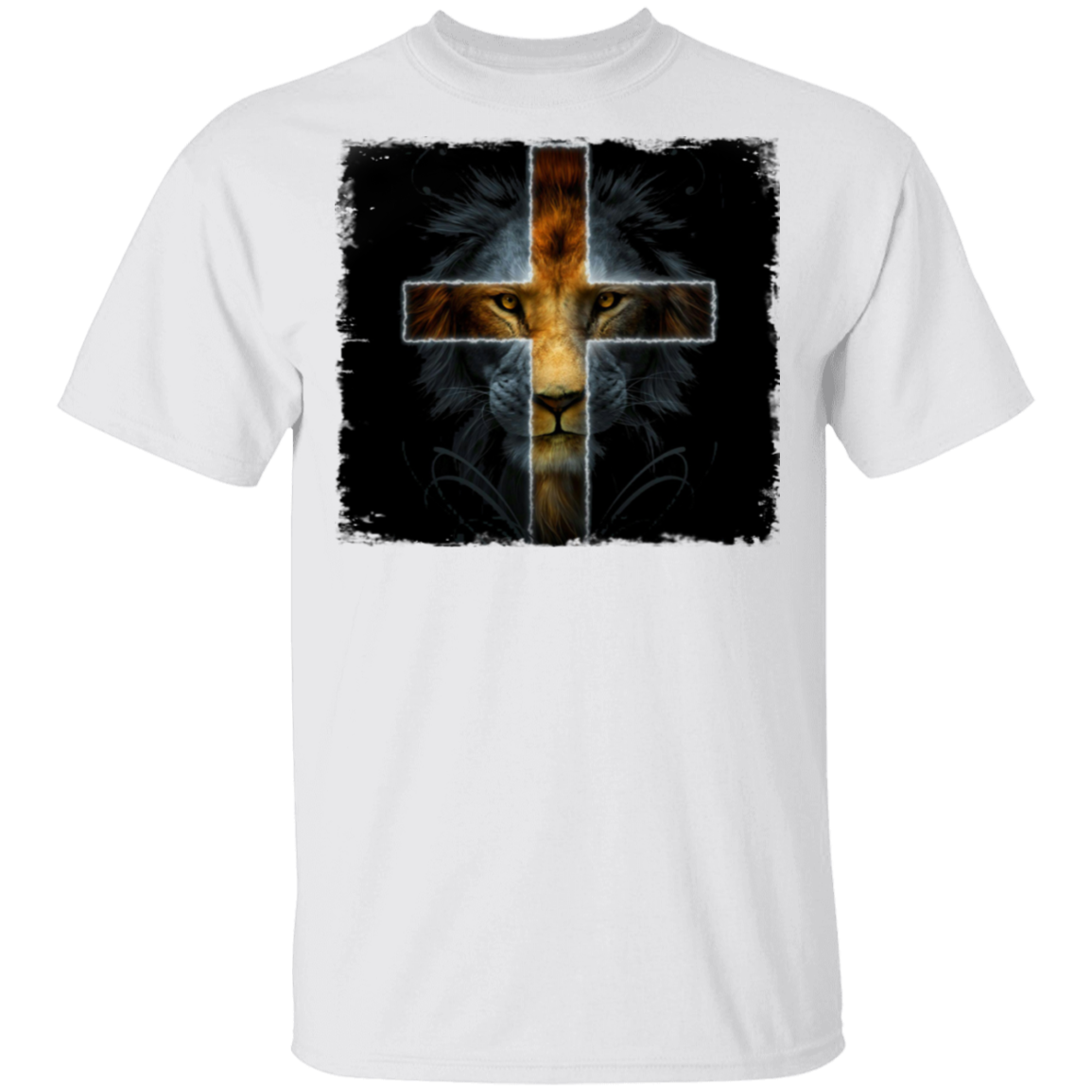 Lion Jesus Cross Shirt Lion Of Judah Christian T-Shirt For Men Women ...