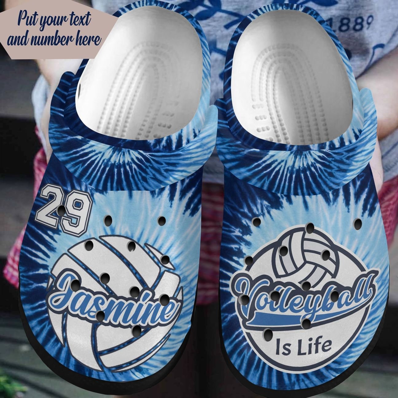 Volleyball Personalized Clog, Custom Name, Text, Color, Number Fashion Style For Women, Men, Kid, Print 3D Volleyball Is Life Vq