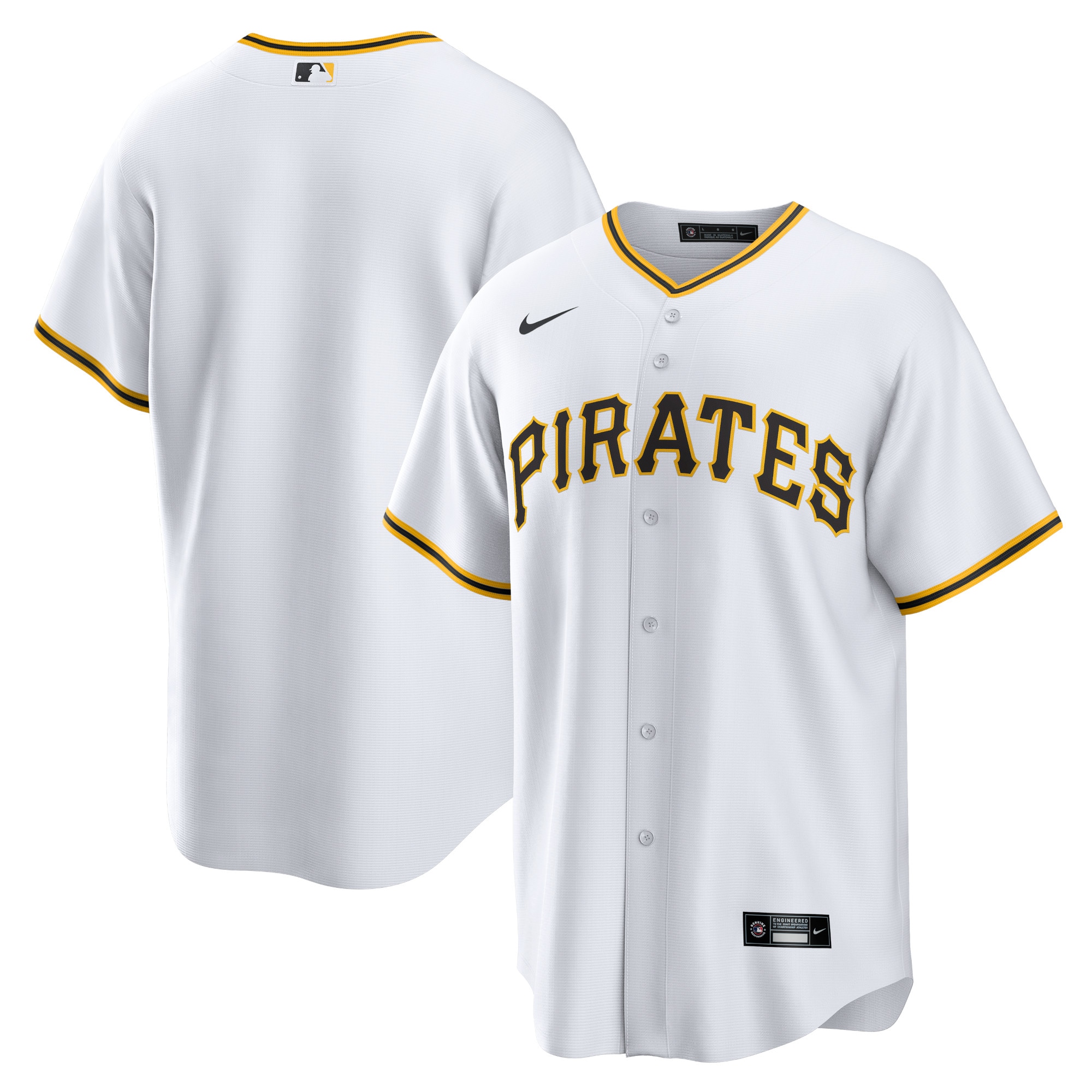 Pittsburgh Pirates Home Blank Replica Jersey – White