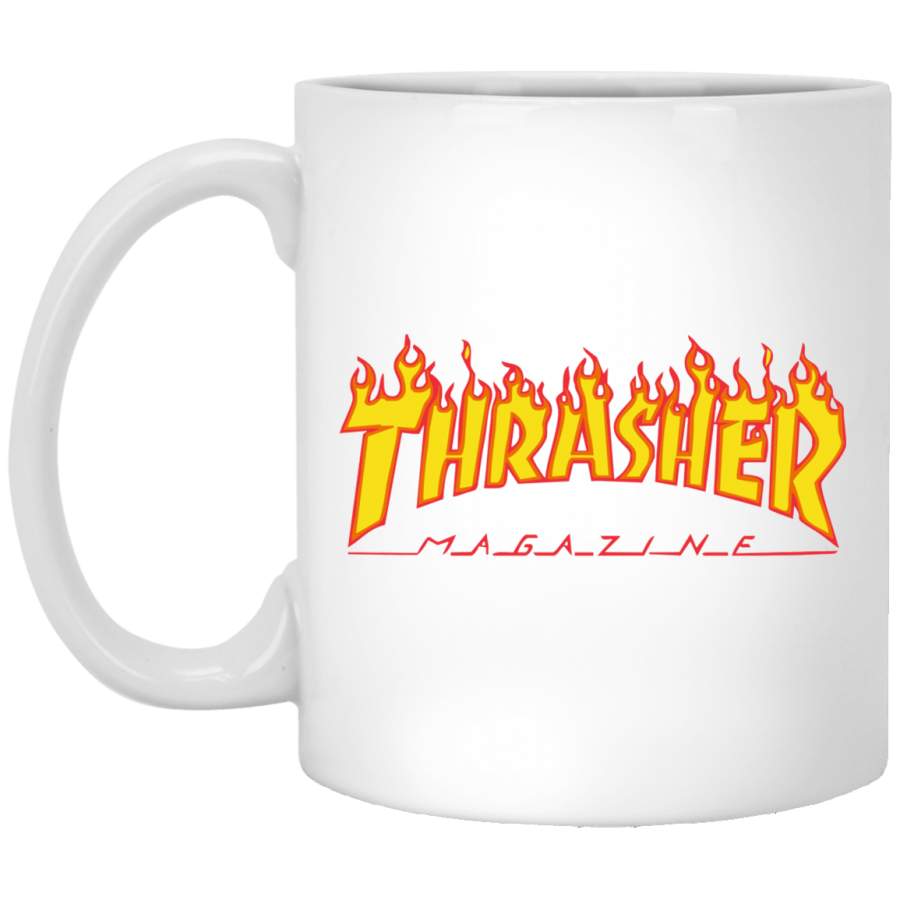 Thrasher Magazine Flame White Mug